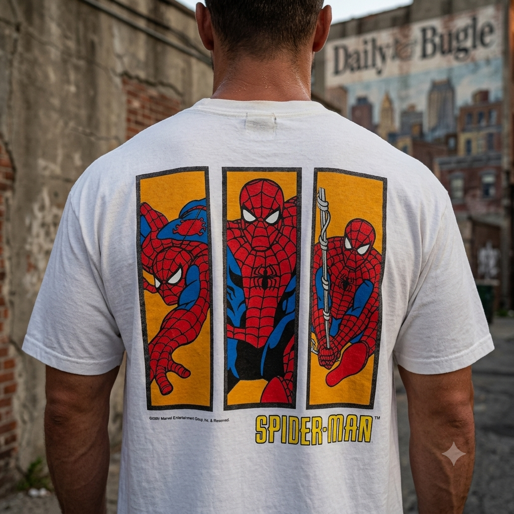 Camiseta Retro Spiderman Classic Trilogy